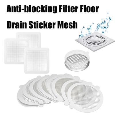 Disposable Anti-clogging Filter Floor Drain Sticker Mesh Traps  Plug Shower Drain Cover Kitchen Bathroom Sink Blocker