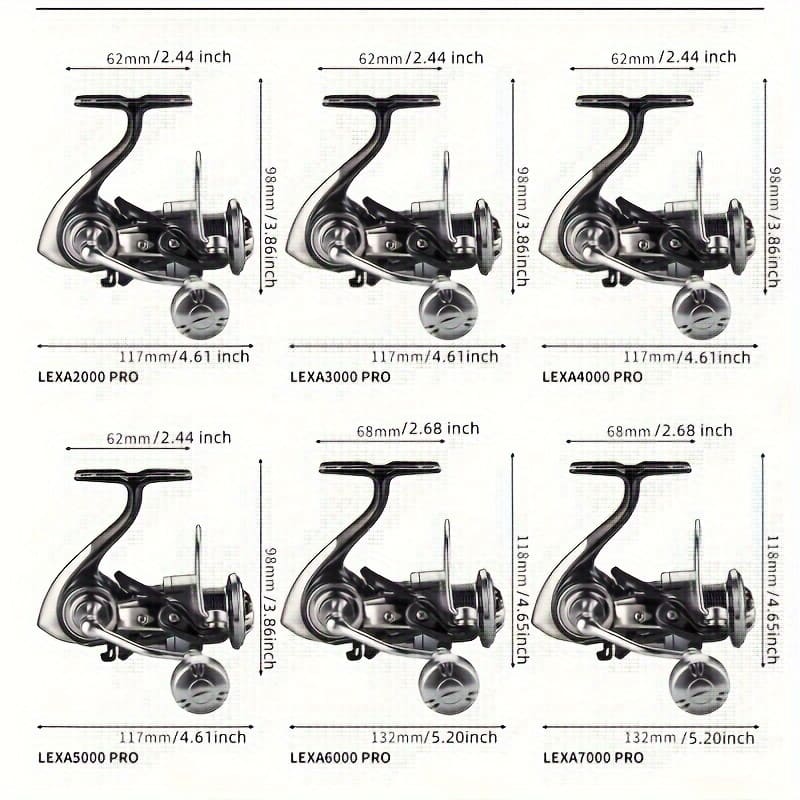 No-Gap Spin Fishing Reel 33.07LB Metal Ball Grip 3+1BB Bearing Fishing Reel High Speed Gear Ratio Bait Long Distance Outdoor Fishing Reel