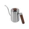 Pour Over Coffee Kettle 304 Stainless Steel Gooseneck Narrow Spout Coffee Kettle with Wood Handle