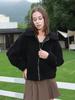 Granular Velvet Frühling und Herbst Damenmode Jacke Einfarbige Jacke