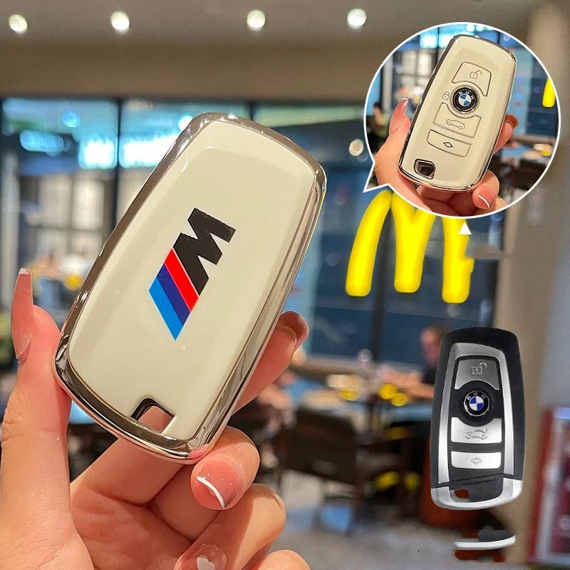 Heiß 2025 TPU Auto Schlüsselhülle Abdeckung Tasche Für BMW 530i 550i 320i 1 2 3 4 5 Serie 118i 225i M240i F20 F21 F30 F31 F25 F01 F02 Auto Zubehör