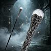 Dragon Claw Hold Glass Transparent Ball Cane Fashion Decorative Walking Stick Gentleman Elegant Cosplay Cane Crosier 94cm
