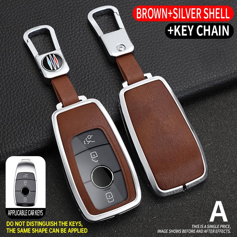 Car Key Case Cover for Mercedes Benz A C E S G Class GLC CLE CLA W177 W205 W213 W222 X167 AMG Protector Keychain Accessories