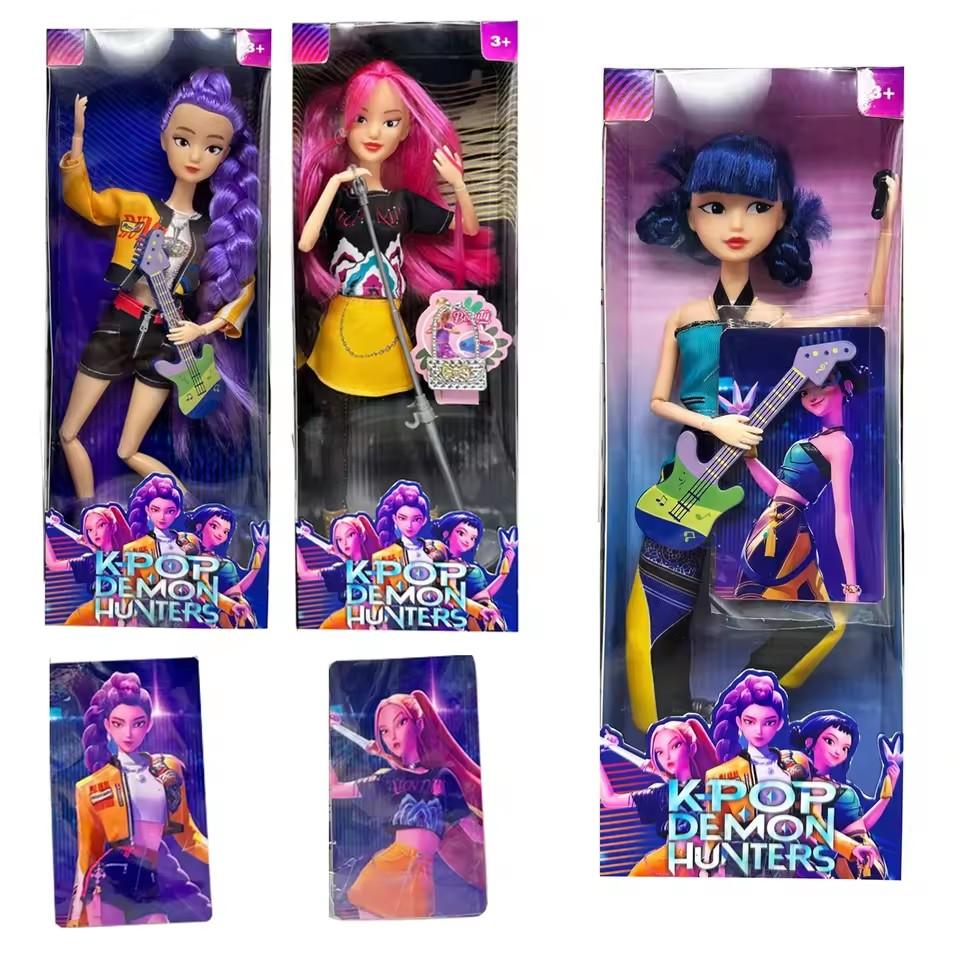 NEW 2026KPop Demon Hunters Anime Vinyl Doll, Rumi Mira Zoi Character Vinyl Figure, Birthday Gift, Fan Gifts