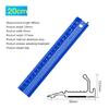 Hand Protective Ruler Nonslip Ruler Wood Cutting Straight Ruler Woodworking Tool