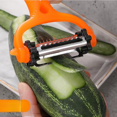 New Multifunctional 360 Degree Rotary Peeler Kitchen Tool Rotary Fruit Vegetable Carrot Potato Peeler Cutter Slicer 3 In 1