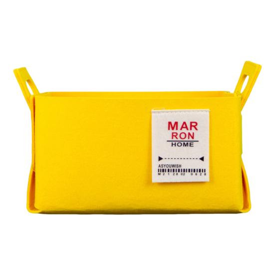 Felt Storage Basket with Handles Foldable Fabric Storage Bin Eco-Friendly Collapsible Organizer Bin for Toys Clothes Blankets Home Laundry