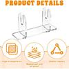 2PCS Acrylic Fan Display Stand, Clear Fan Display Holder Base Easel, Folding Fans Holder Easel, Japanese Chinese Hand Fan Stand, Fans Organizer for