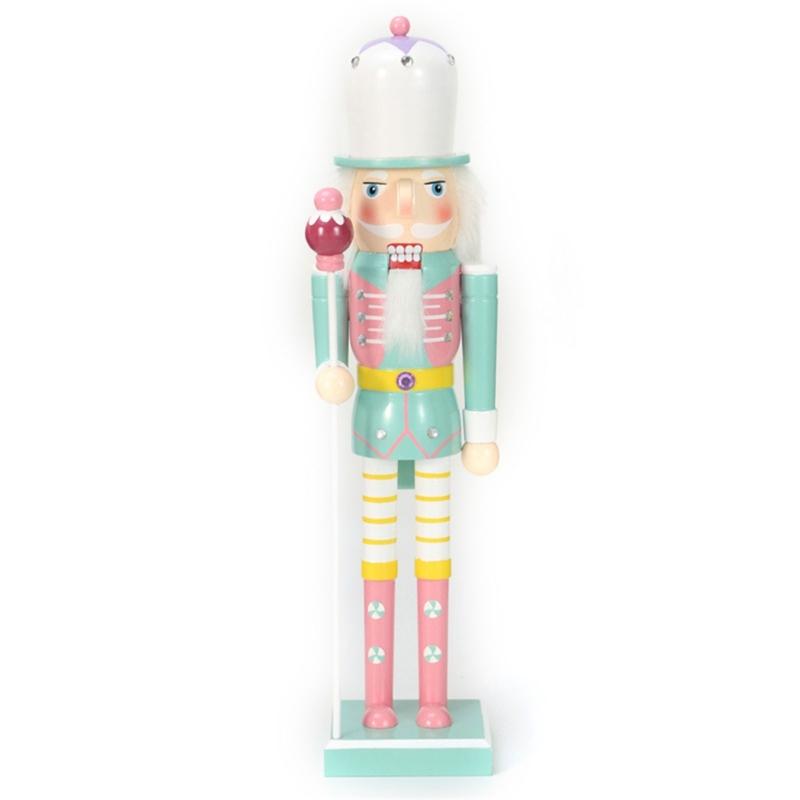

Multifunction Christmas Wood Candy Nutcrackers Soldier Ornament 25cm Crafts Decor Supplies for New Year Birthday Wedding