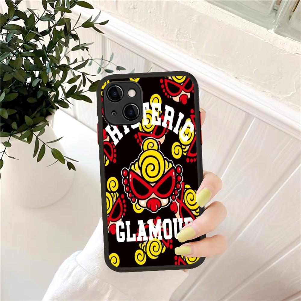 Japan Fashion Hysteric Mini Phone Case For IPhone 14 11 12 13 Mini Pro Max 8 7 Plus X XR XS MAX Translucent Matte Cover
