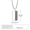 Stylish Dogtags Necklace for Men Boy,Waterproof Stainless Steel Pendant Necklaces,Birthday Anniversary Jewelry Gift