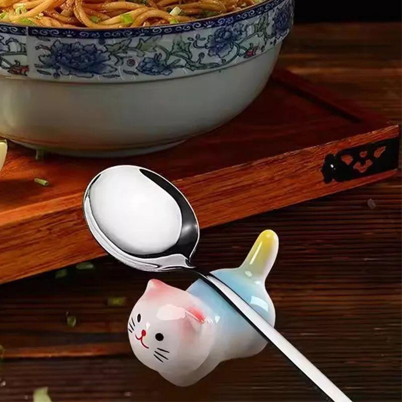 Cute Animal Ceramic Paint Brush Pen Holder Pen Rack Display Stand Palette For Watercolor Gouache Acrylic Painting Art Supply