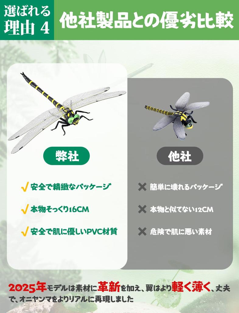 JQDY 16cm Extra Large Insect Repellent Genuine Dragonfly Insect Bee Repellent Entrance Balcony Outdoor Camping Fishing 2025 New Model Onyanma-kun