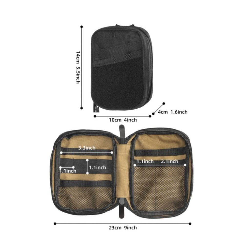 Portable Multi-function EDC Organizer Pouch Small Multi Tools Tool Storage Bag Zipper Utility EDC Pouch Outdoor