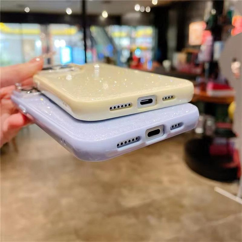 Luxusní třpytivé magnetické pouzdro MagSafe pro iPhone 16 13 15 14 Pro Max bezdrátové nabíjení měkké silikonové nárazuvzdorné pouzdro
