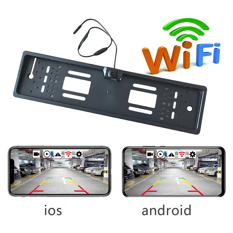 HD Wireless Reversing Camera with European License Plate Frame