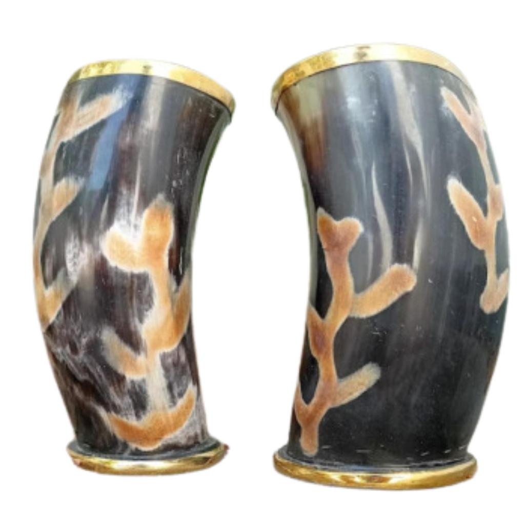 2 ks Personalizované Vlastní Poháry Viking z Volského Rohu Přírodní Vánoční Dárek