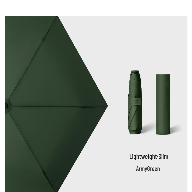 Ultra-light Carbon Fiber Sun & Rain Umbrella - Lightweight, Three-fold, UV Protective Parasol.