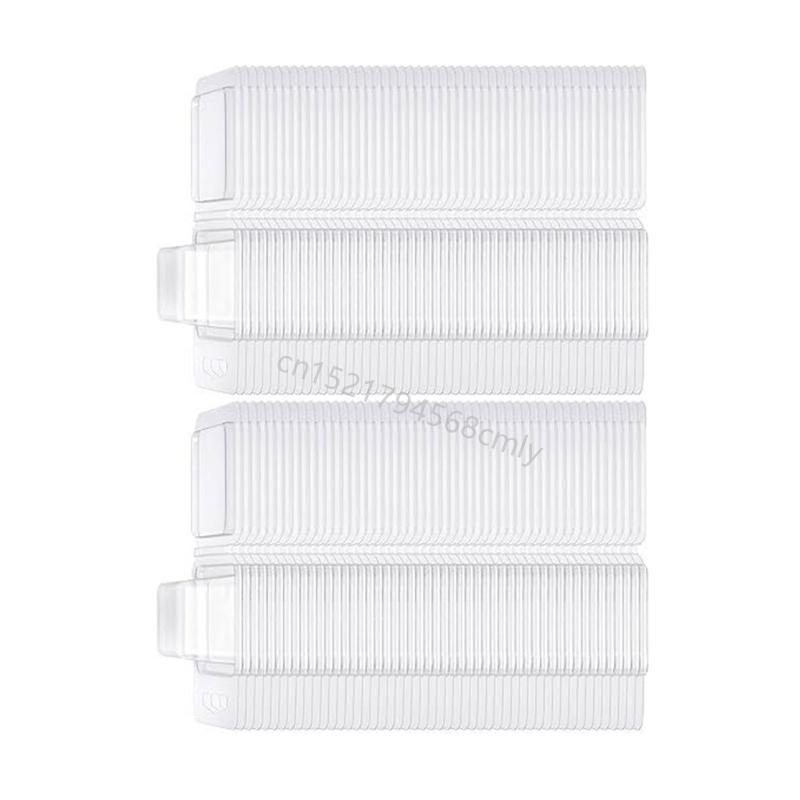 100 Pieces Empty Wax Melt Molds Clear Plastic Clamshell Mould for Candle Making 6XDE