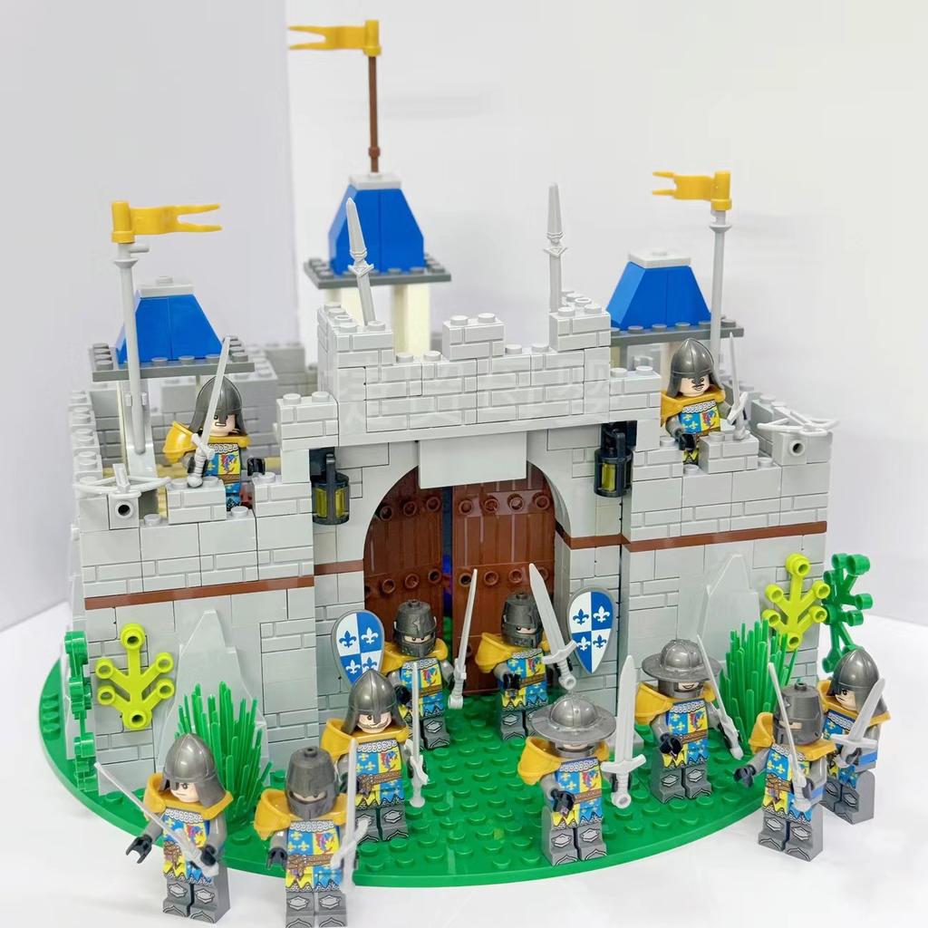 Medieval Knight Castle MOC Military Mini Action Figures Accessories Construction Set Building Blocks Bricks Toys for Boy Gift