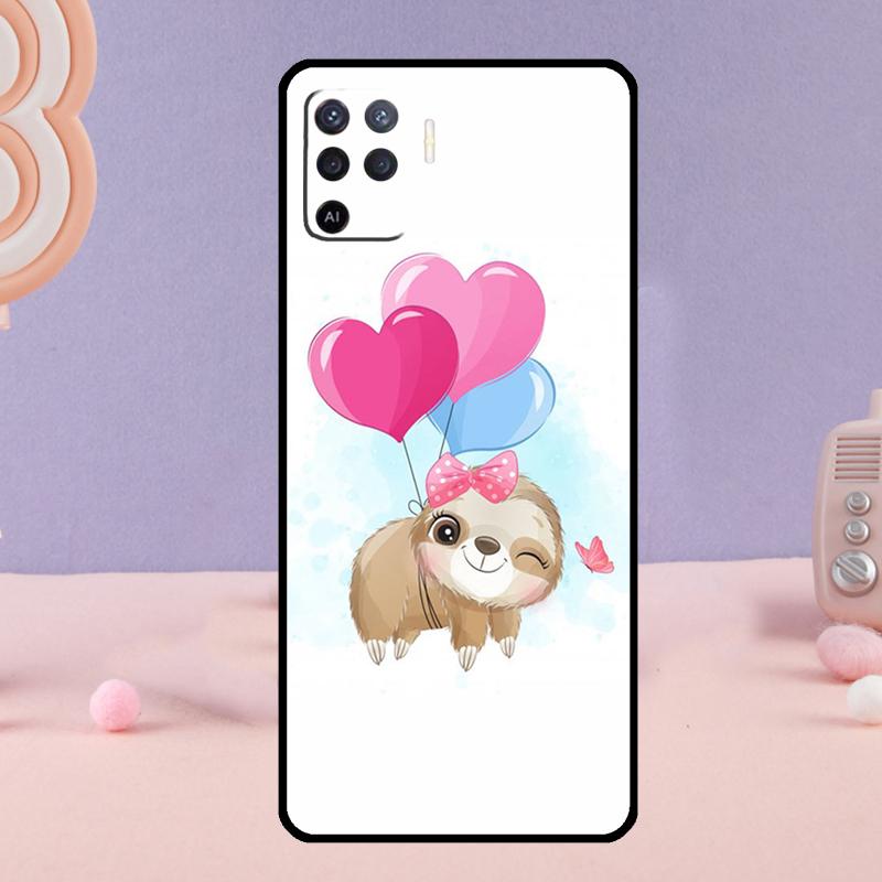 

Милый чехол для телефона с ленивцем для Oppo A78 A98 A80 A40 A60 A18 A38 A58 A15 A17 A77 A74 A94 A54 A57S A16 A76 A96 OPPO A74 5G