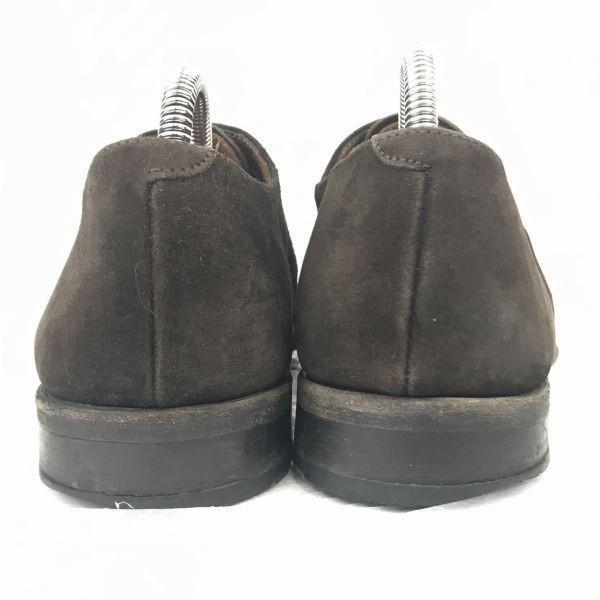EMLING suede leather Goodyear welt plain toe 26.5 brown dress business shoes(USED)