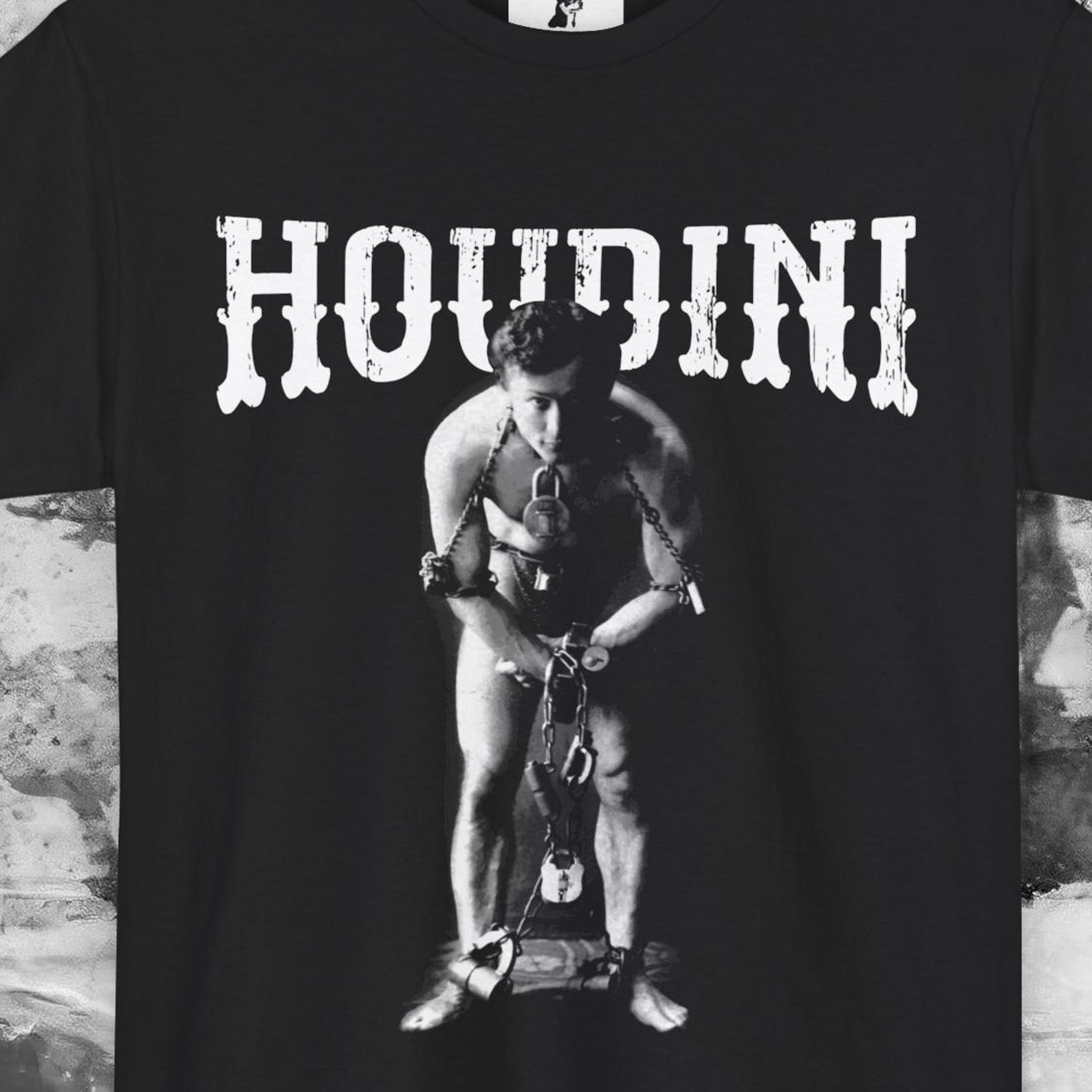 Harry Houdini T Shirt Vintage Magic Escape Artist Graphic Tee M