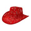 Christmas Cowboy Hat Fashion Casual Christmas Hat for Festivals Prop Cosplay