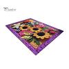 Absorbent Bath Mat Floor 3D Flower Pattern Bathroom Rug Highly Quick Door Friendly Dry Non-Slip Rubber Backing Kitchen Shower Laundry Room No Curl