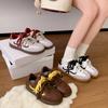 Flat Low Board Shoes Women's 2025 Autumn New Non-slip Casual Single Shoes Lace-up Non-slip Versatile German Training Shoes