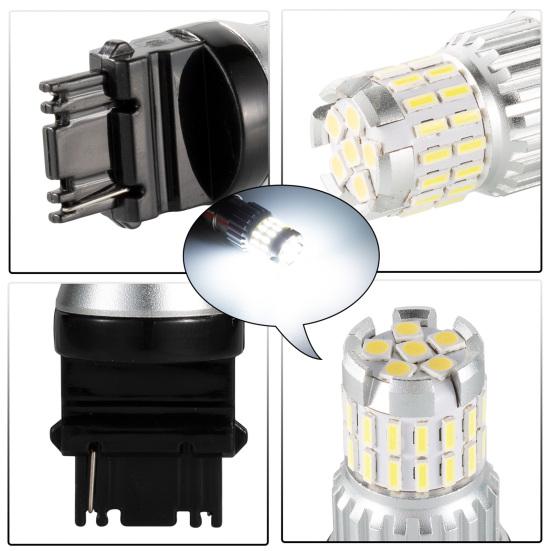 1Pair T25 3157 P27/7W LED Reversing Lights 36SMD Plug And Play Waterproof Auto Brake Lights for Car Replacement