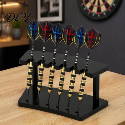 Dart Accessories for Players Holder Stand, with 6 Slot, Durable Acrylic Organizer, Compact Soft Tip Organizer Display Rack, Game Room Storage