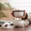 Guochao Panda Tea Cup Tea Separation Cup Ceramic Filter Water Cup With Lid Special Personal