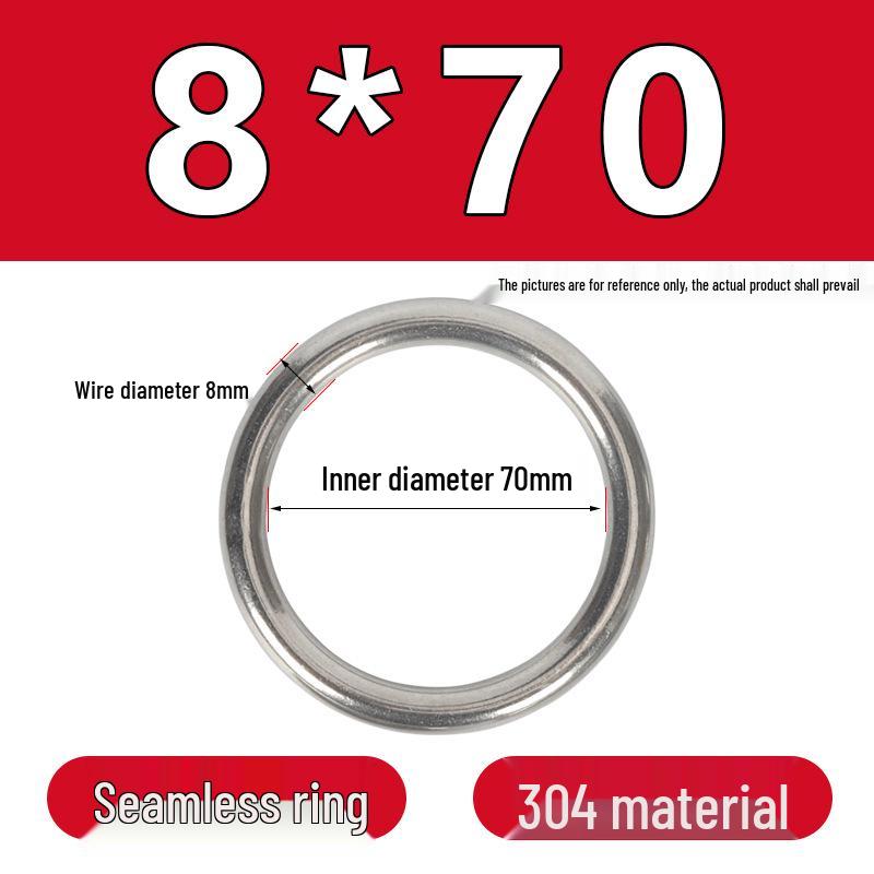 Stainless Steel Seamless O-Ring: Corrosion-Resistant Accessory for Handbags and Pet Gear