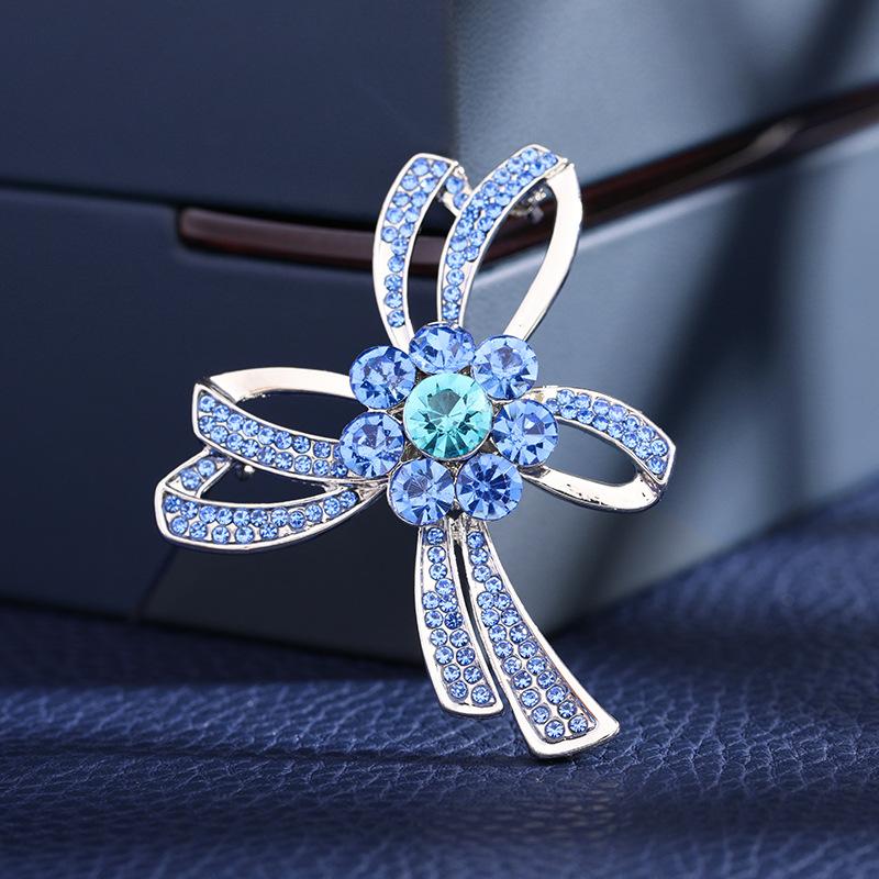Yang Mi same brooch femininity elegant anti-light corsage suit fixed pin buckle clothing accessories collar pin