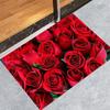 Romantische Blumen, weicher Bodenteppich für Küche, Wohnzimmer, Schlafzimmer, Valentinstag, Heimdekoration, Teppich