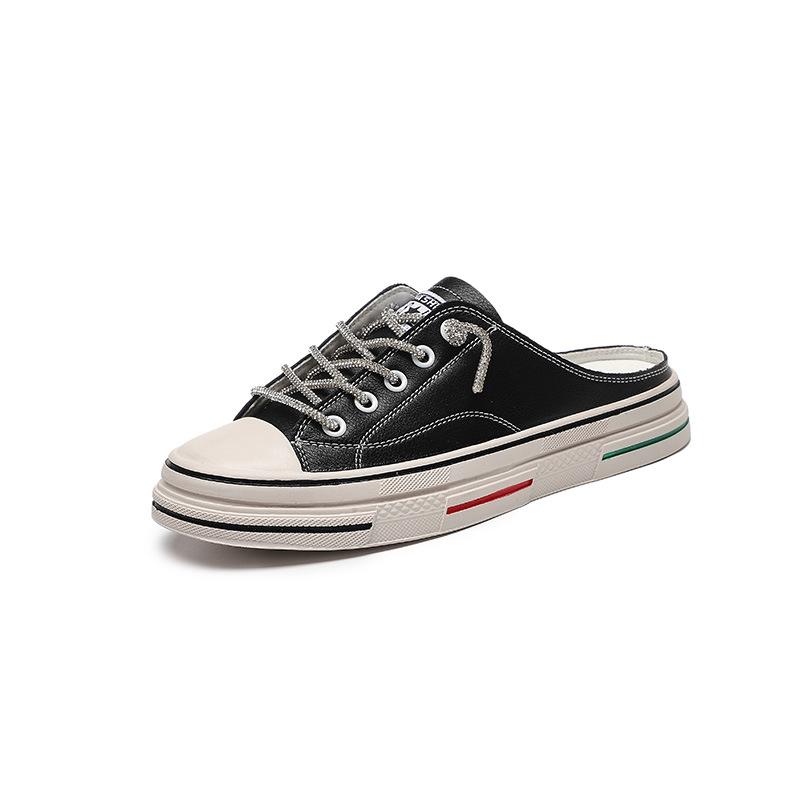 

Большая сумка, голова, полутапочки, женская уличная обувь, летние тонкие на плоской подошве, дышащие кожаные, со стразами, шнурки, полуподнос 41 чёрный