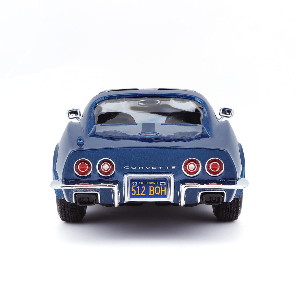 Maisto 1/24 Scale Diecast Model Car Chevrolet Corvette Stingray 1970 (Blue) [Parallel Import]