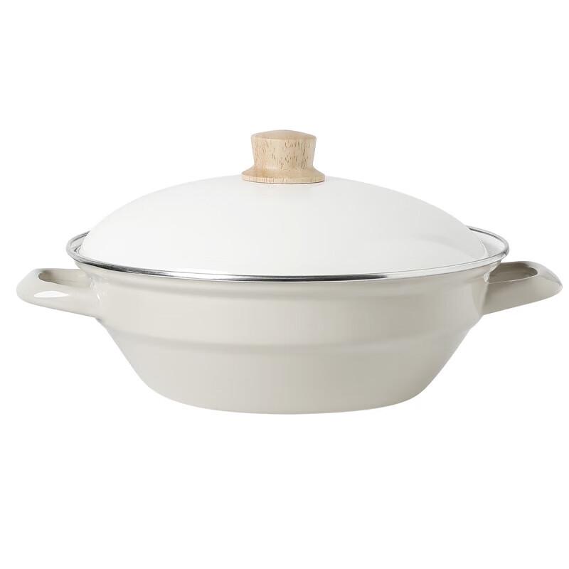 FUJIHORO Japan Enamel High Lid Stepped Soup Pot