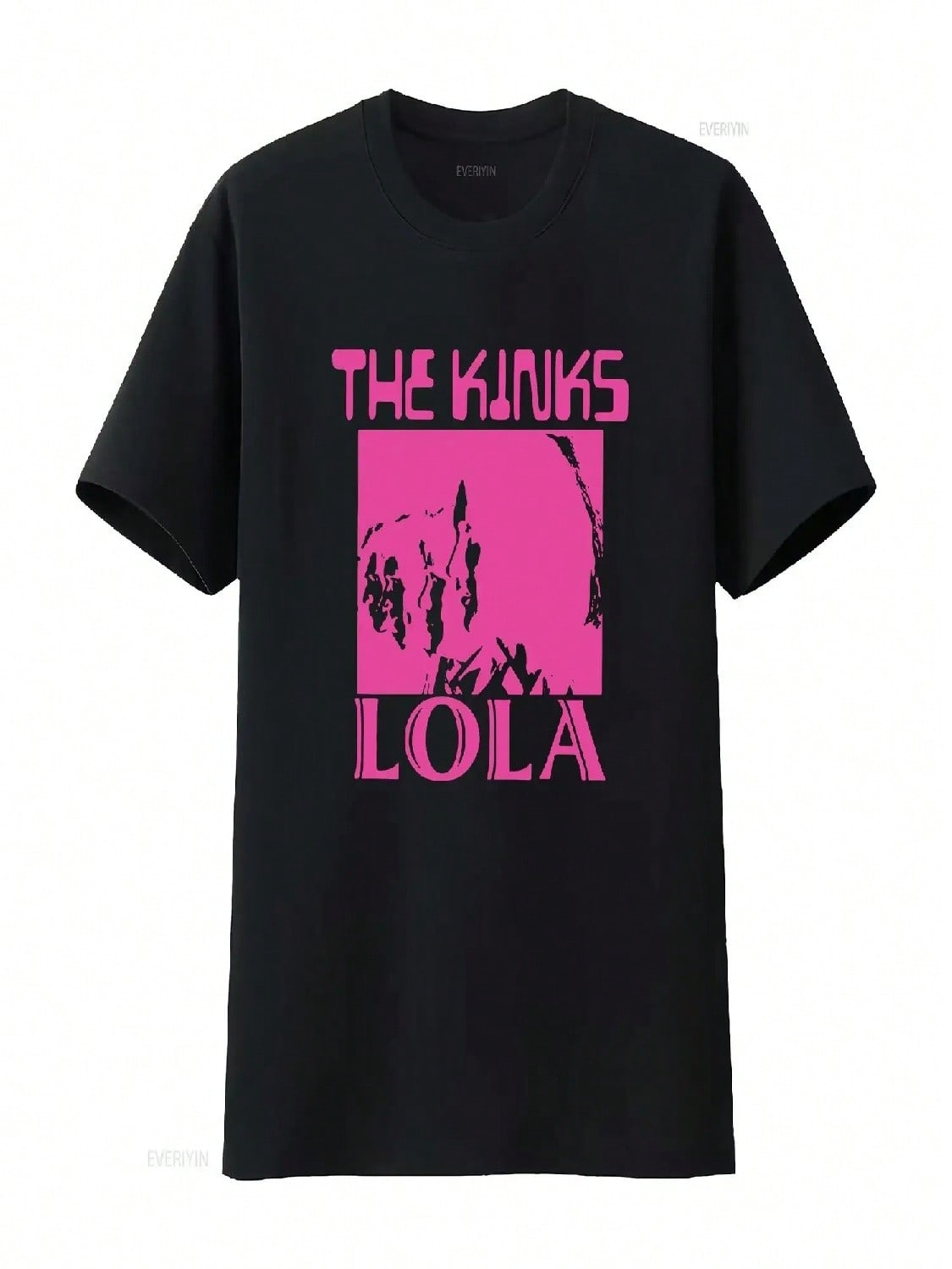 New 1960s The Kinks Lola Classic T Shirt M 3XL Vintage Washed Versatile Fashion Stretched Designer Clothes Comfortable S разноцветный