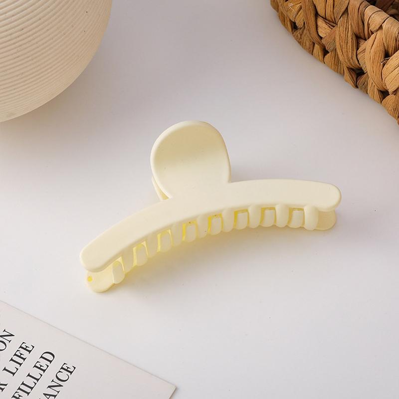 New Fashion Hair Clip for Women Korean Versatile Simple Solid Color Scrub Claw Shark Clip Headwear Girl Hair Accessories