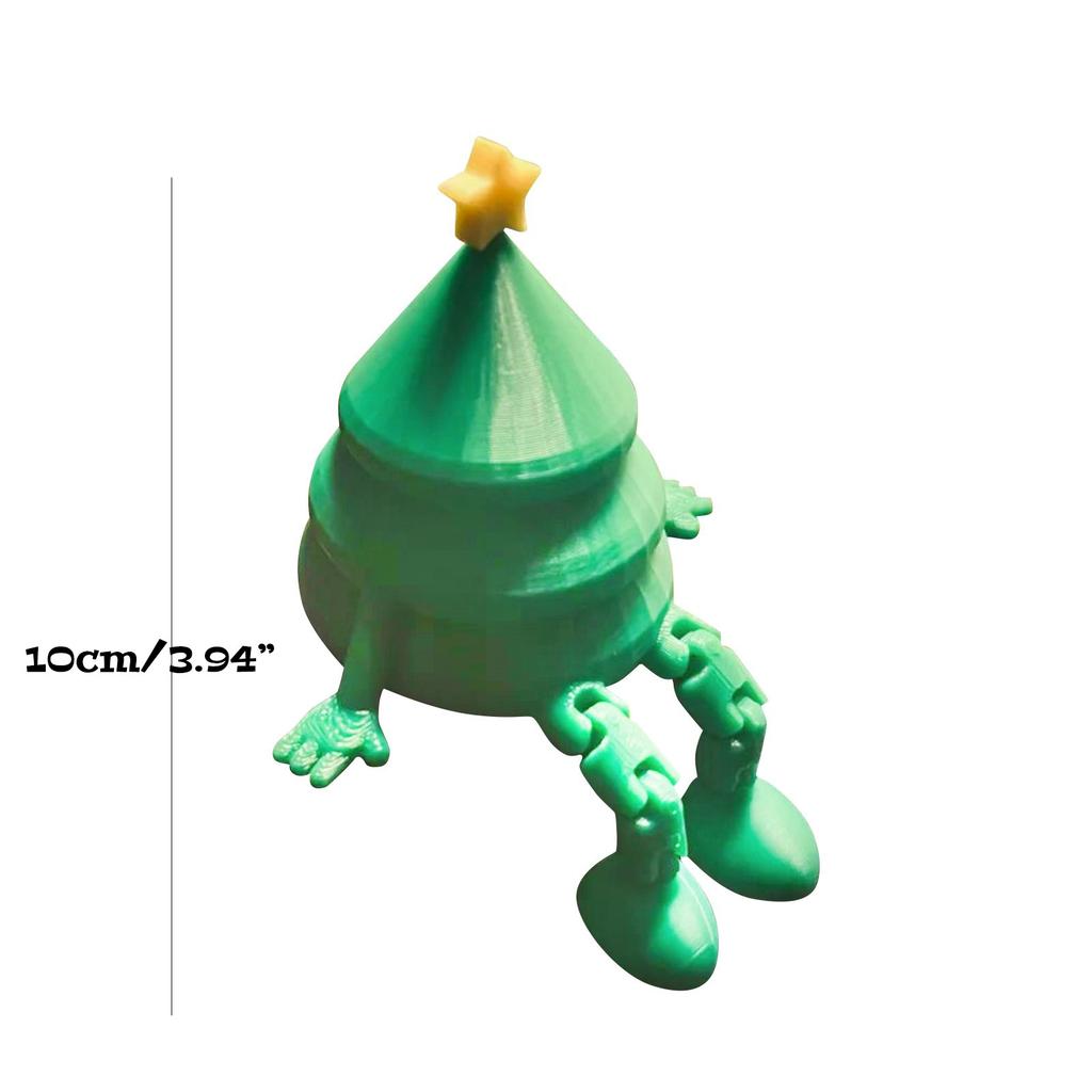 3D Printed Christmas Colorful Decorative Christmas Man Toy
