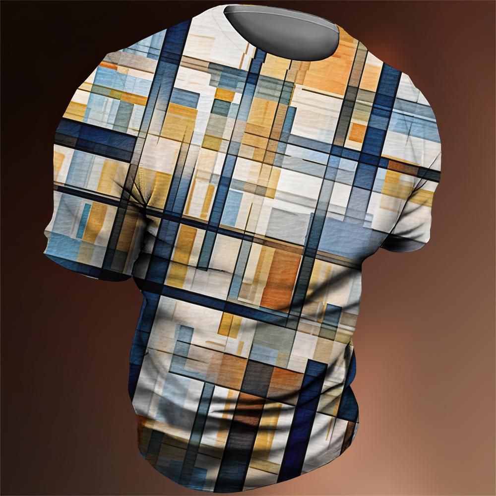 Sommer Männer T-Shirt T-stück Tribal Print Vintage Tops O Hals Urlaub Harajuku Shirt Kurzarm Casual Männlich Lustige Kleidung Camiseta