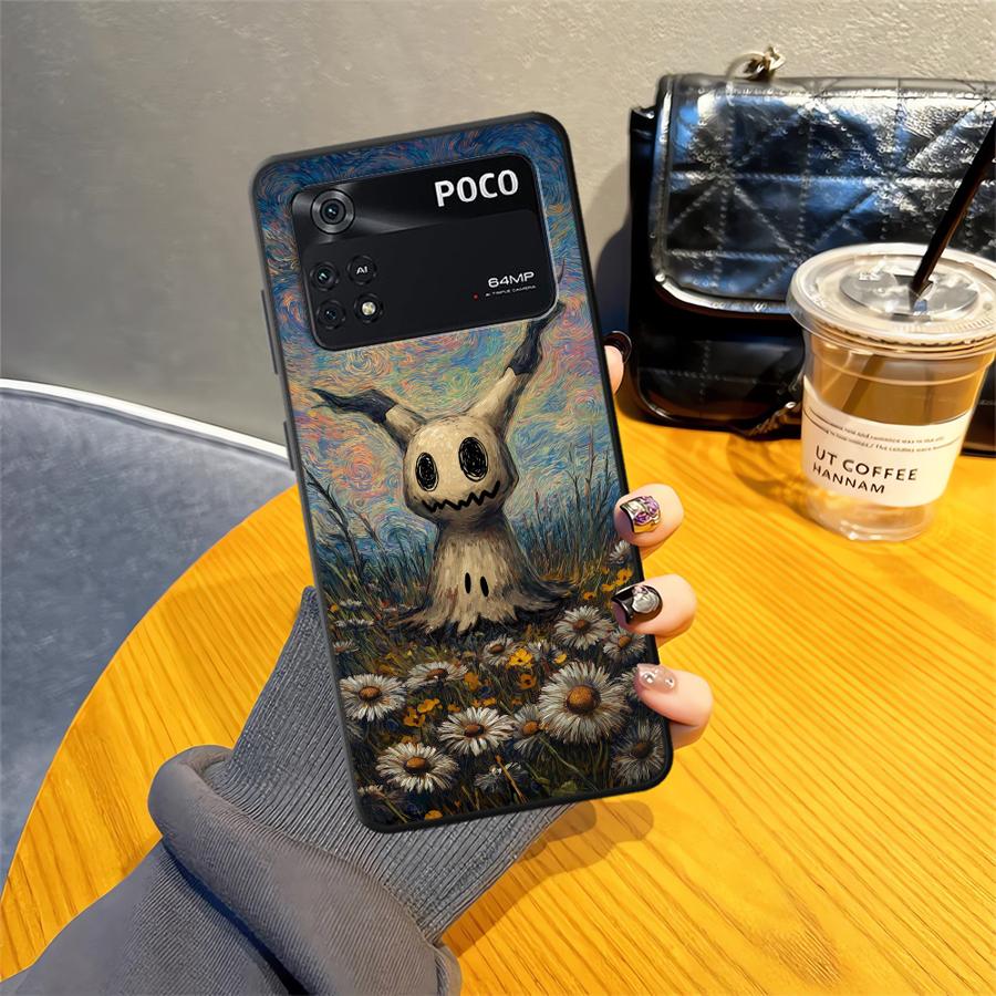 Funny Pokemon Mimikyu Funda Phone Cover Case for Xiaomi Poco F8 M3 M4 M7 Pro F1 C71 M5 F3 C50 C75 X3 X4 X5 X7 Pro C61