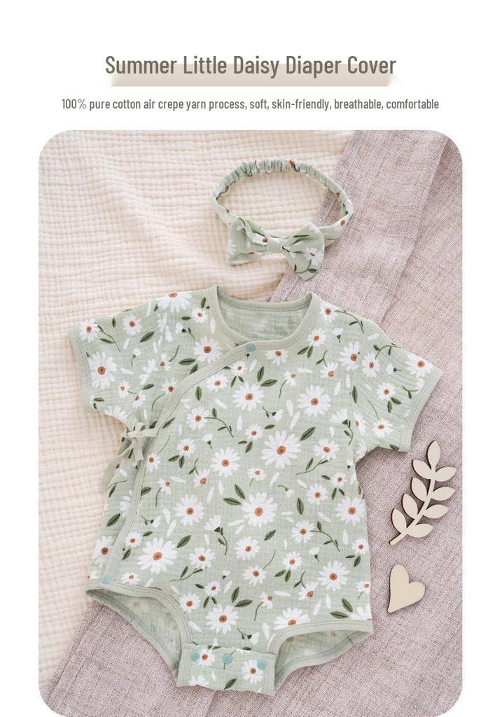 Entzückendes Sommer-Strampler-Set mit Blumenprint für Baby-Mädchen - 0 bis 12 Monate
