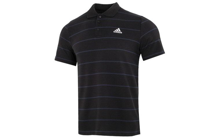 Adidas Polo Shirts Men s Black Polo Collar Moderate Straight Fit HE7433 S