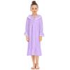 Children's Home Clothes Comfortable And Casual Loose Long Sleeved Nightgown Dress