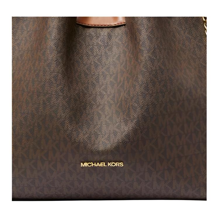 Michael Kors MK Mina Logo Drawstring Bucket Bag Women Handbags Brown 35H3G4ML3B-BROWN