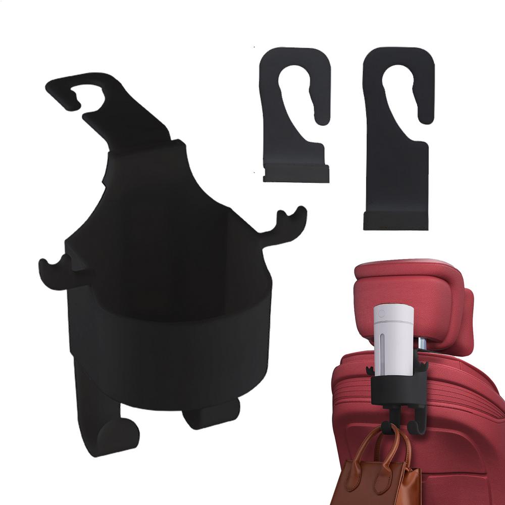 Backseat Cup Holder For Car Headrest Automotive Multifunction Cup Holder Hook Hanger For Beverage Bottles Coffee Cups Drinks