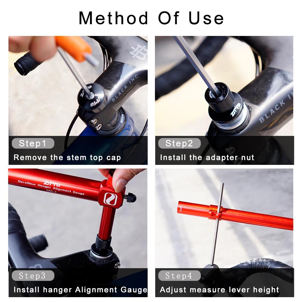 ZTTO Road Bike Shifter Alignment Tool Hand Shift Head Mount Tail Hook Handlebar Height Angle Left Right Symmetrical Adjuster